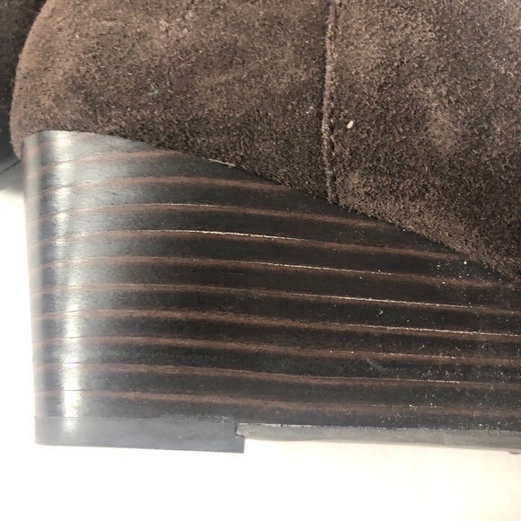 Adrienne Vittadini Brown Suede Boots Size 8.5 - Picture 13 of 16